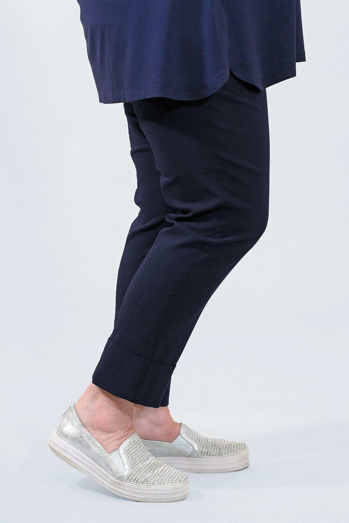 Robell Bella turn up crops - navy