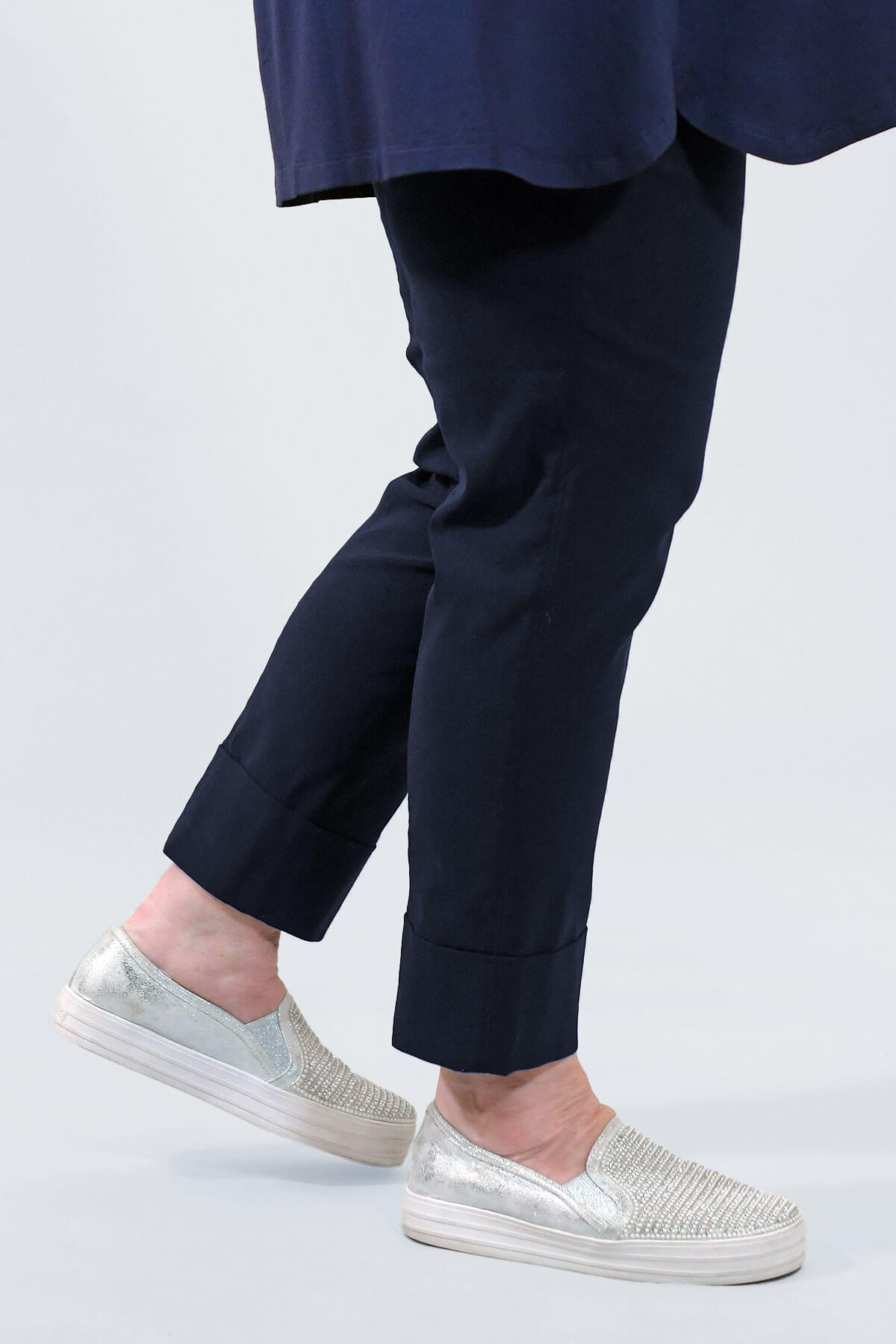 Robell Bella turn up crops - navy
