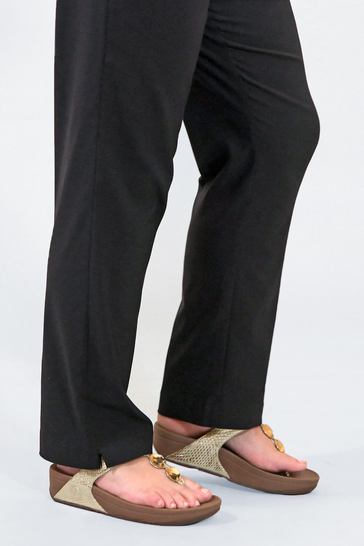 Mona Lisa straight leg trousers - black