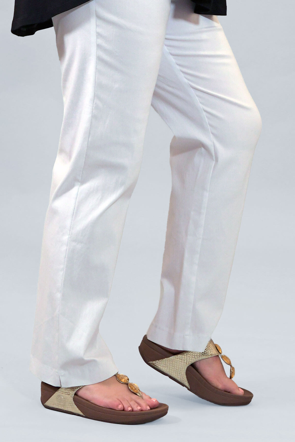 Mona Lisa straight leg trousers - white