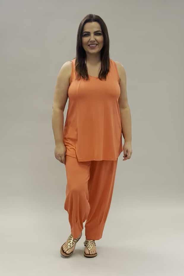 Noen panel vest - coral