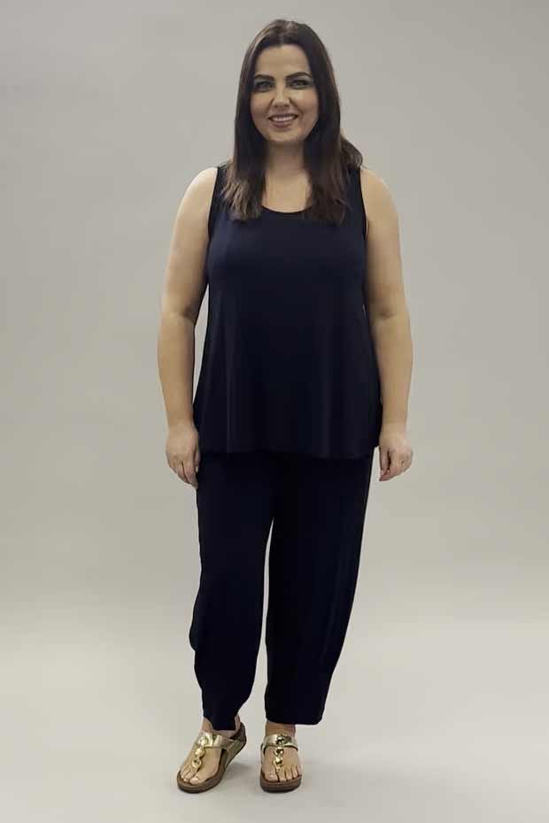 Noen panel vest - navy