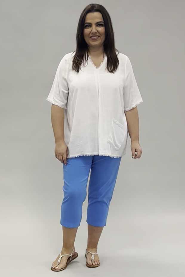 Robell Marie capris - sky blue