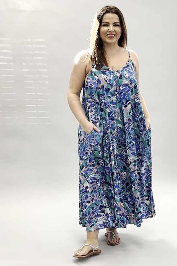 Orientique Cayman strappy dress
