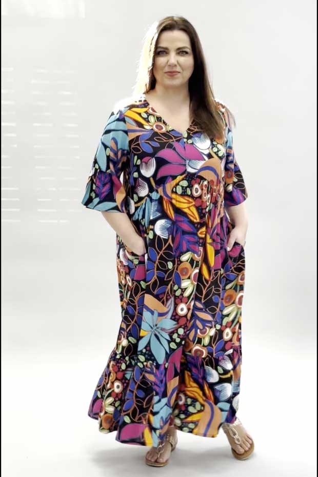 Orientique Copacabana peak dress