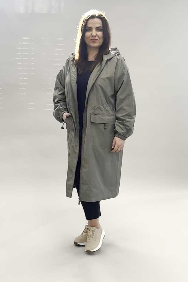 Wasabi Vera 2 showerproof jacket - misty green