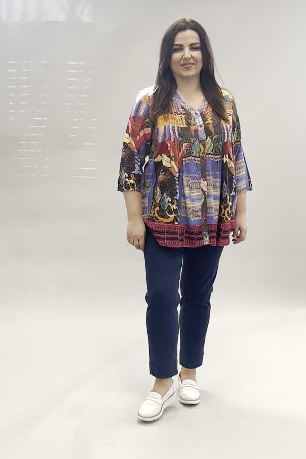 Orientique El Gouna pleat shirt