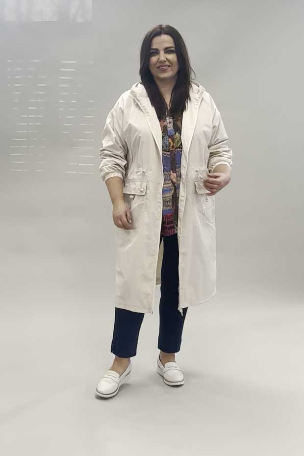 Wasabi Vera 2 showerproof jacket - cream