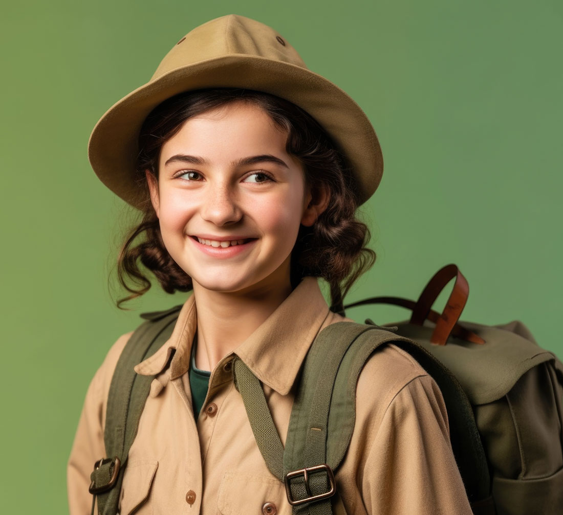 Happy Girl Scout