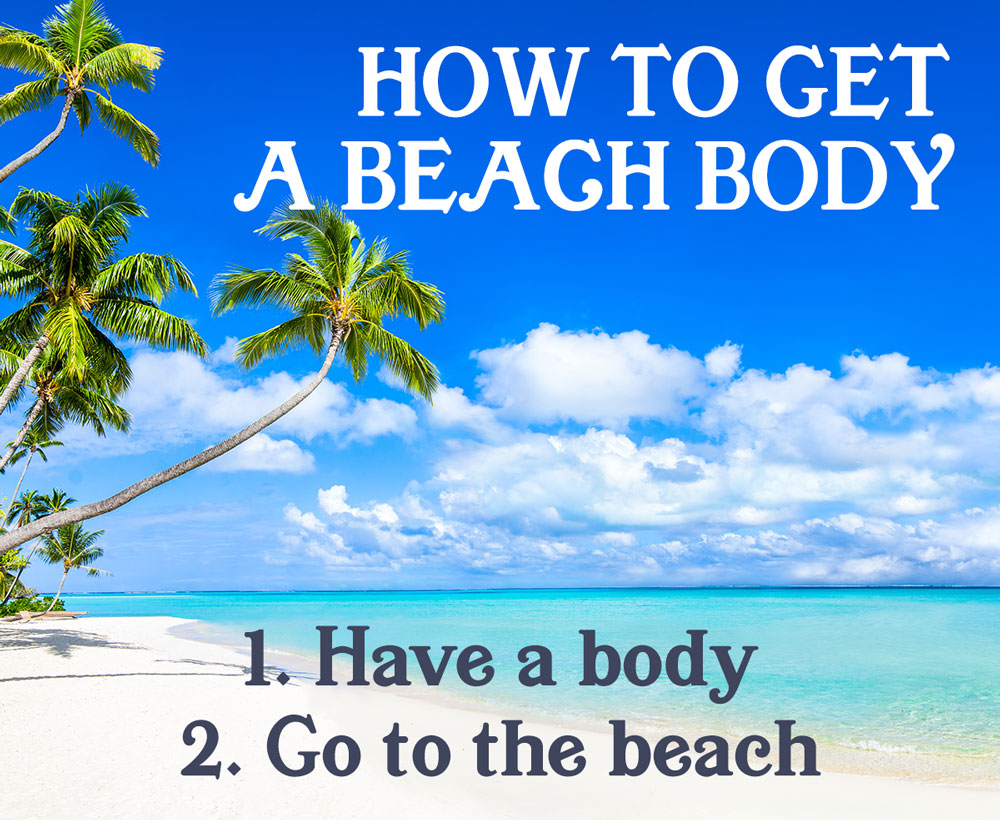 How to get a beach body joke from Bakou