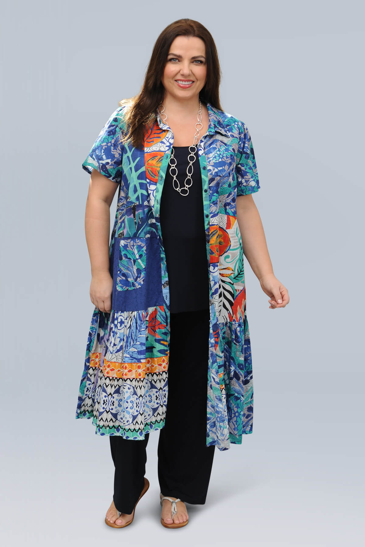 Orientique Cayman shirt dress