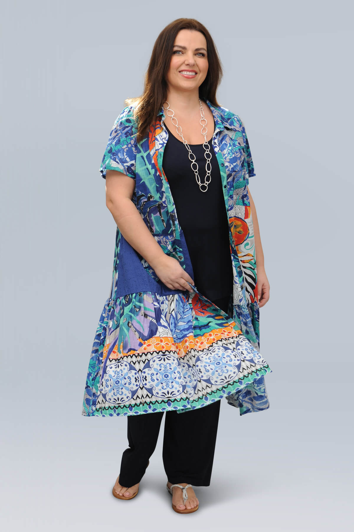 Orientique Cayman shirt dress