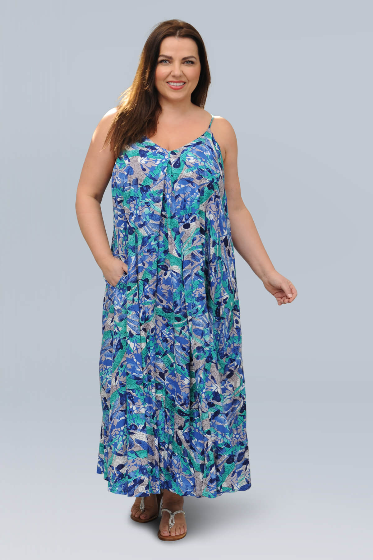 Orientique Cayman strappy dress