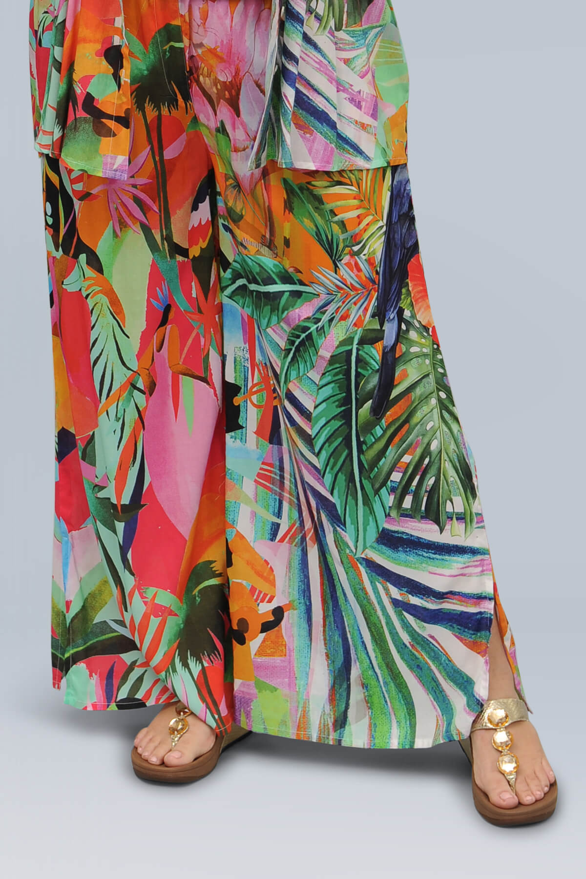 Orientique Rio digital Rainforest trousers