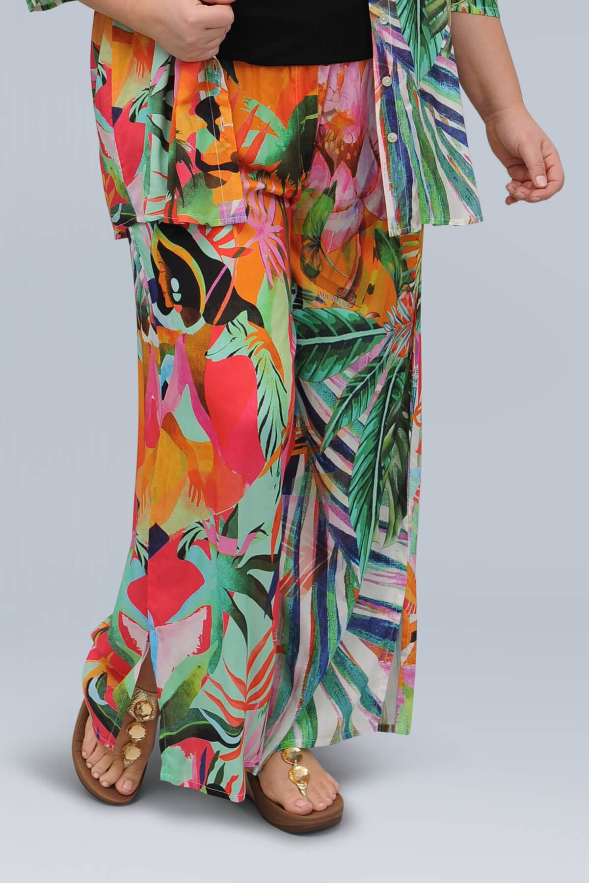 Orientique Rio digital Rainforest trousers