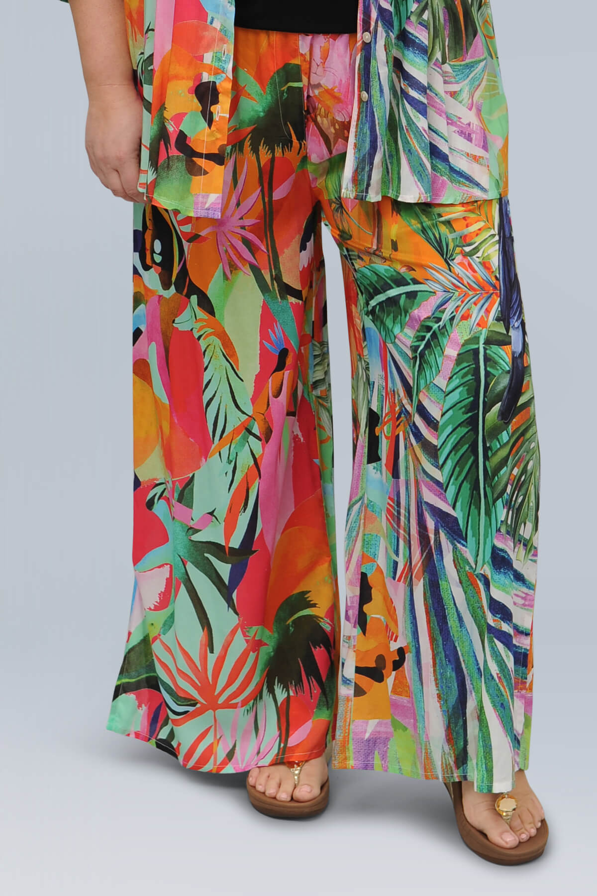 Orientique Rio digital Rainforest trousers