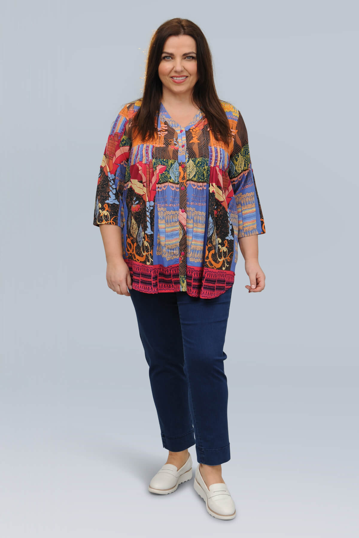 Orientique El Gouna pleat shirt