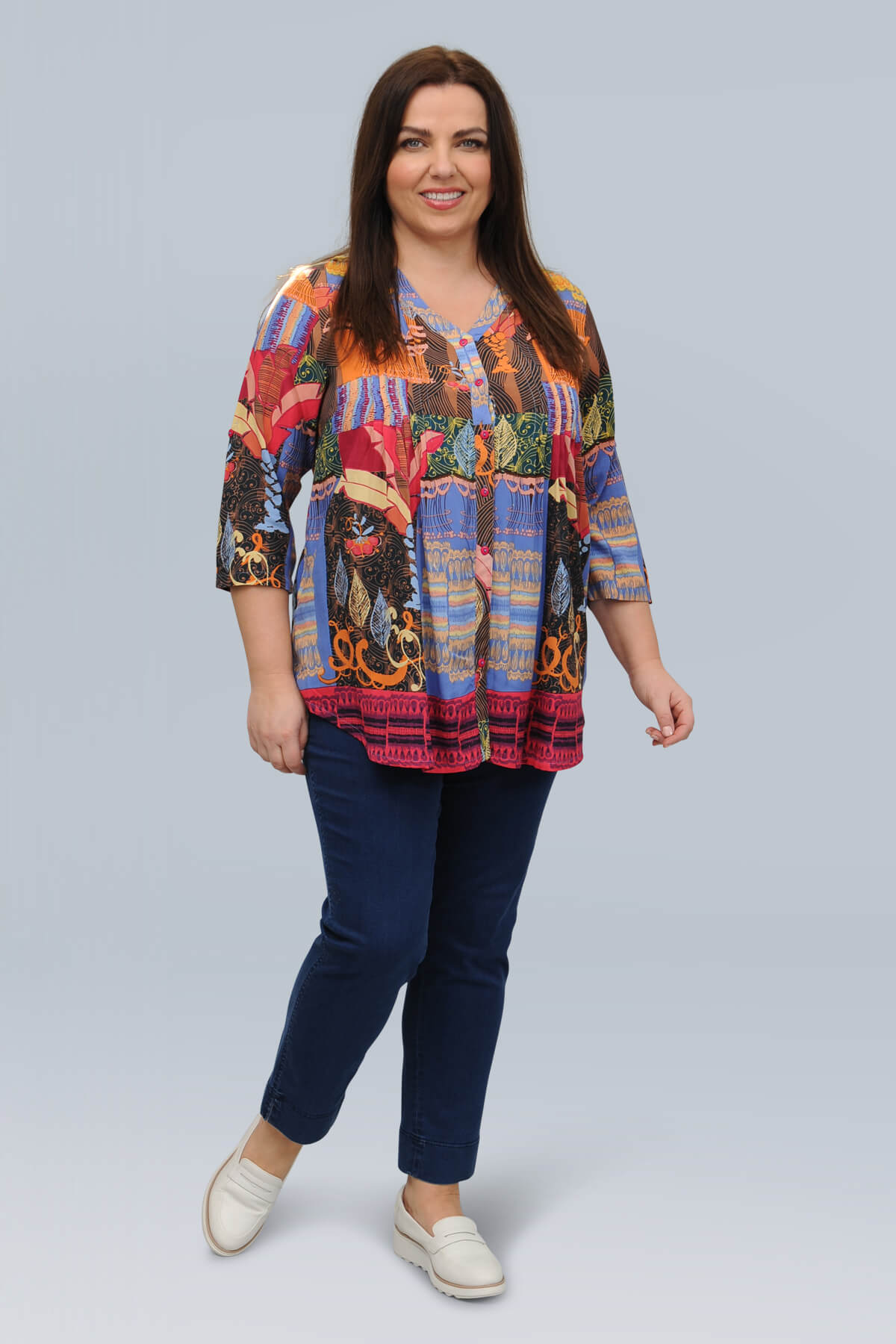 Orientique El Gouna pleat shirt