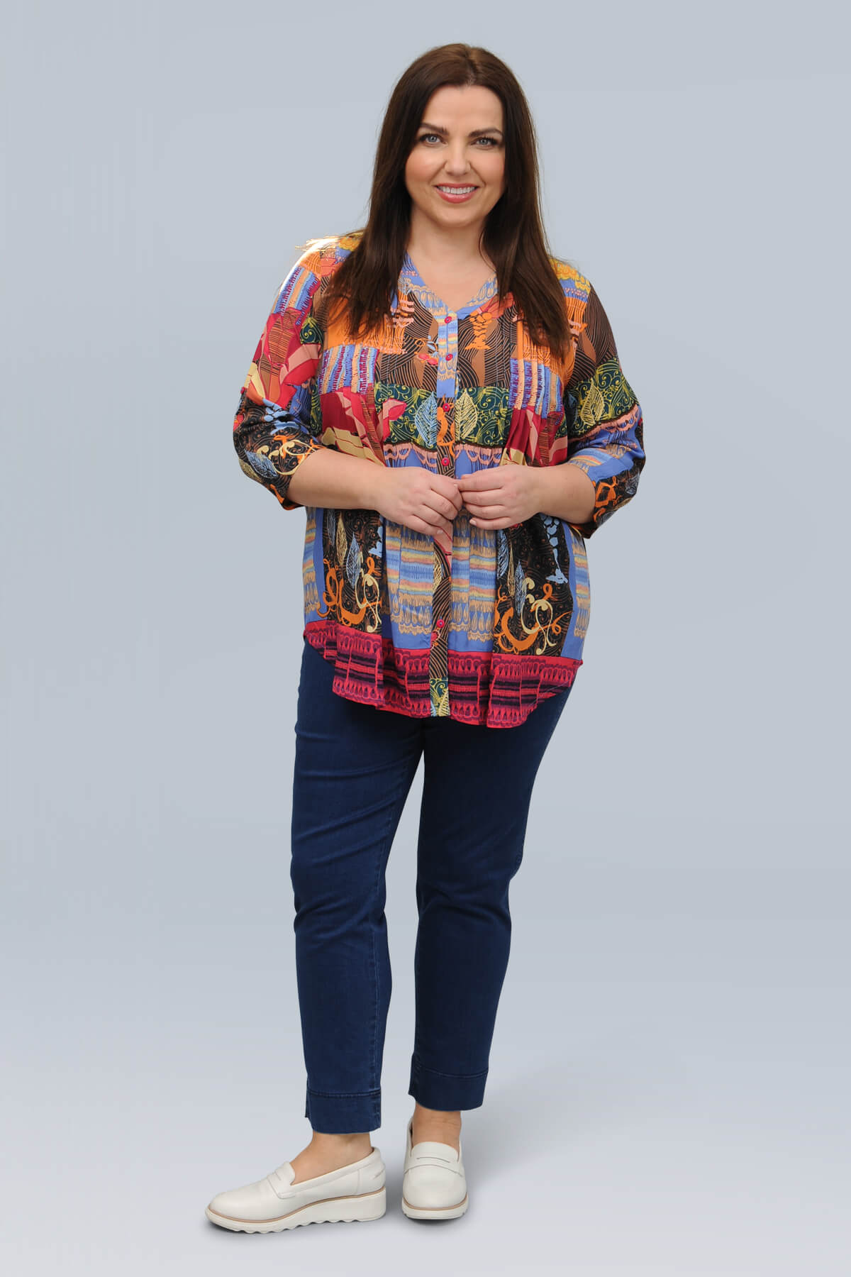 Orientique El Gouna pleat shirt