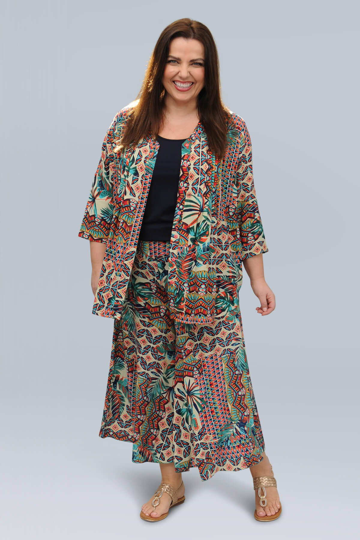 Orientique Rio pleat shirt
