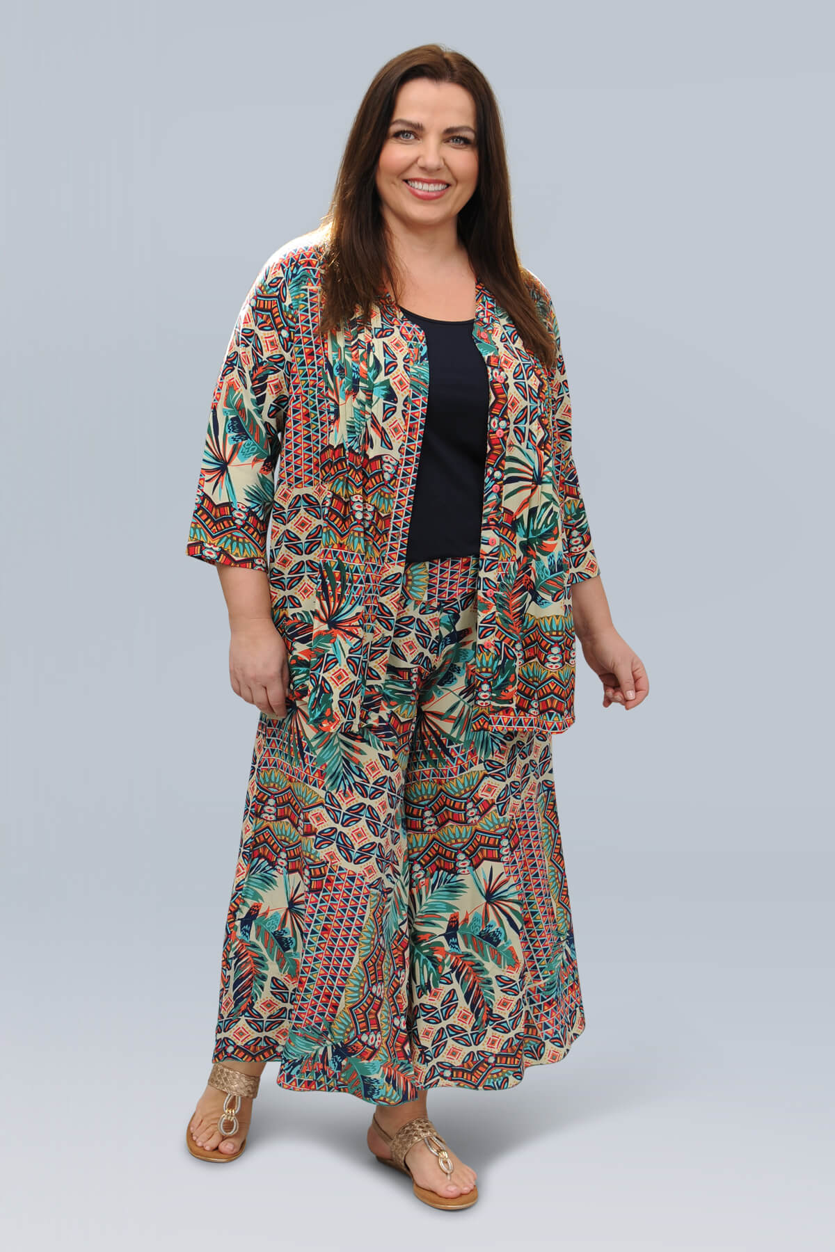 Orientique Rio pleat shirt
