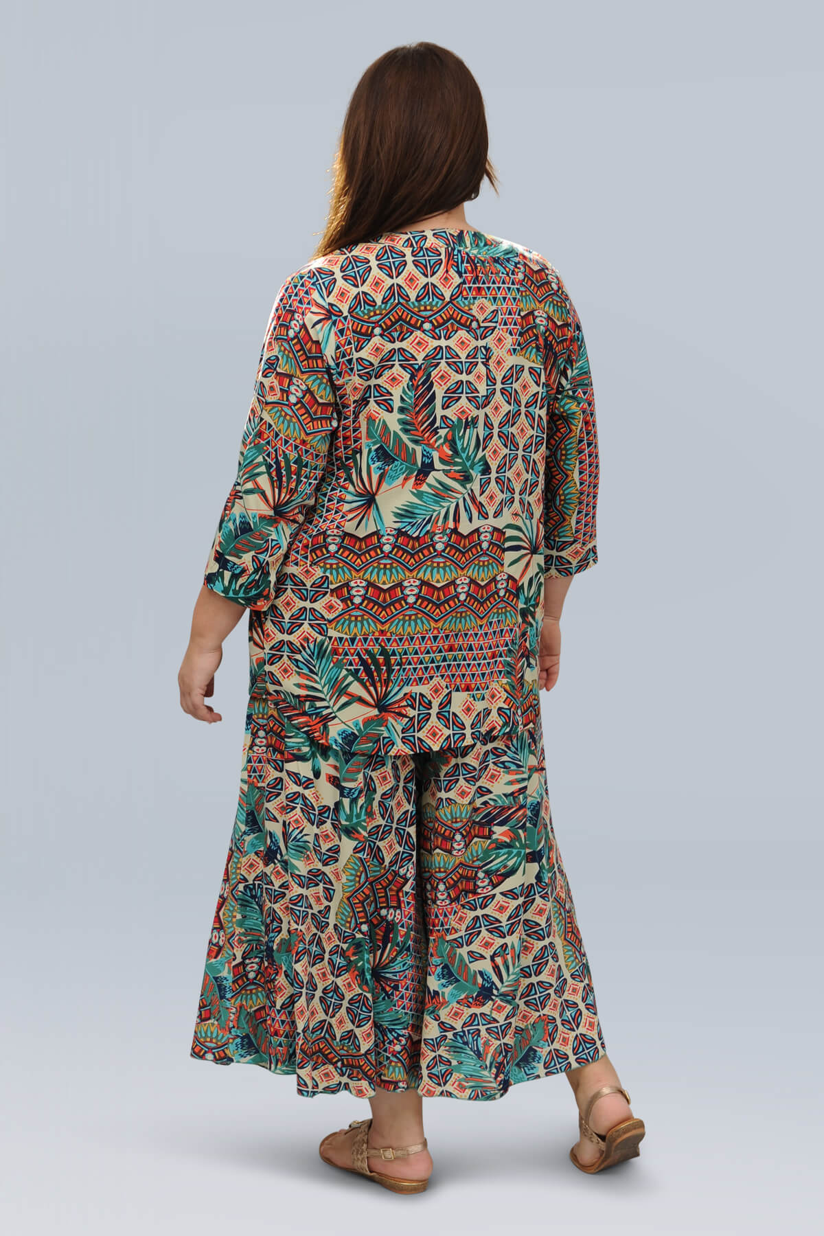 Orientique Rio pleat shirt