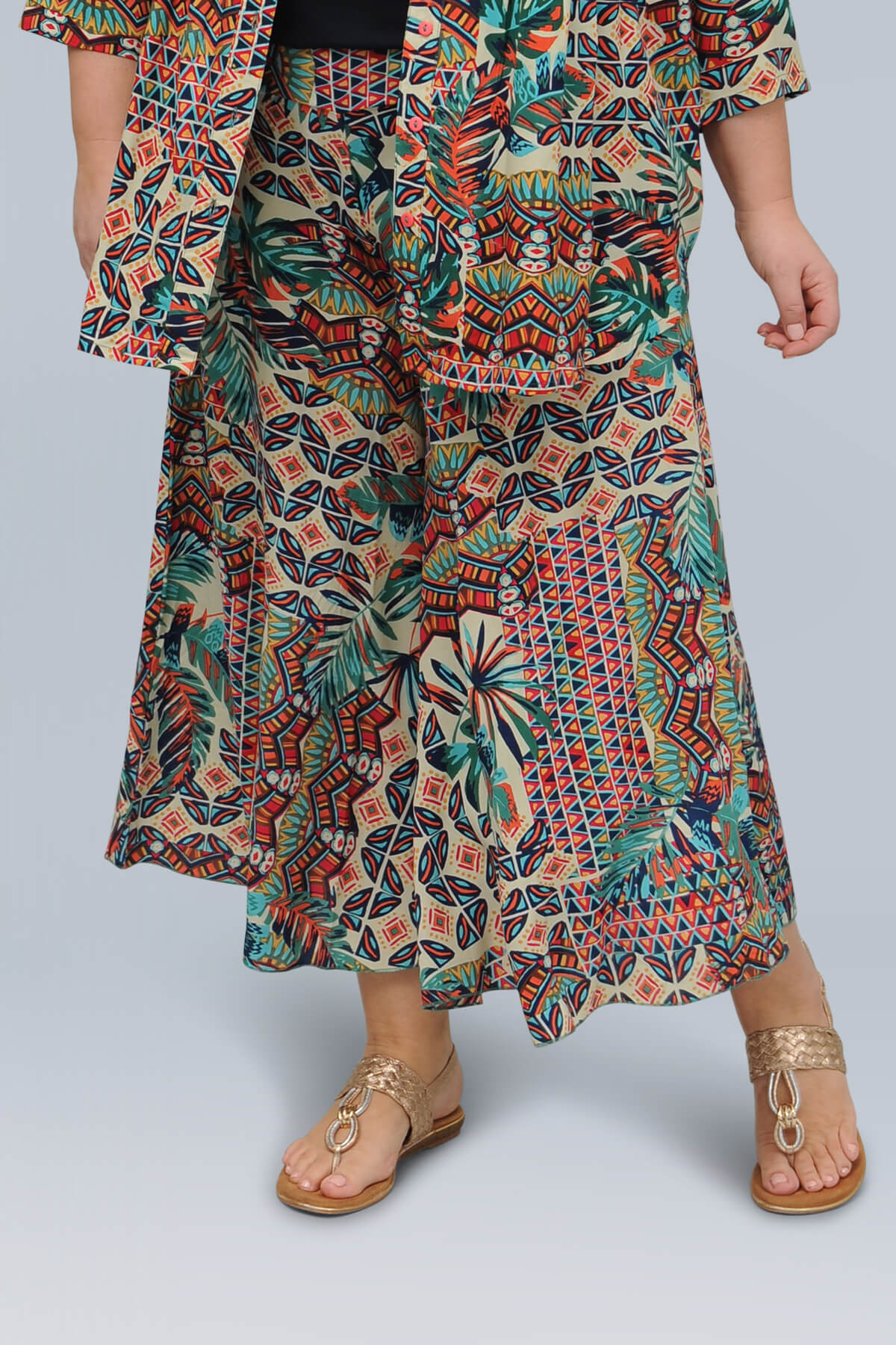 Orientique Rio wide crops/culottes