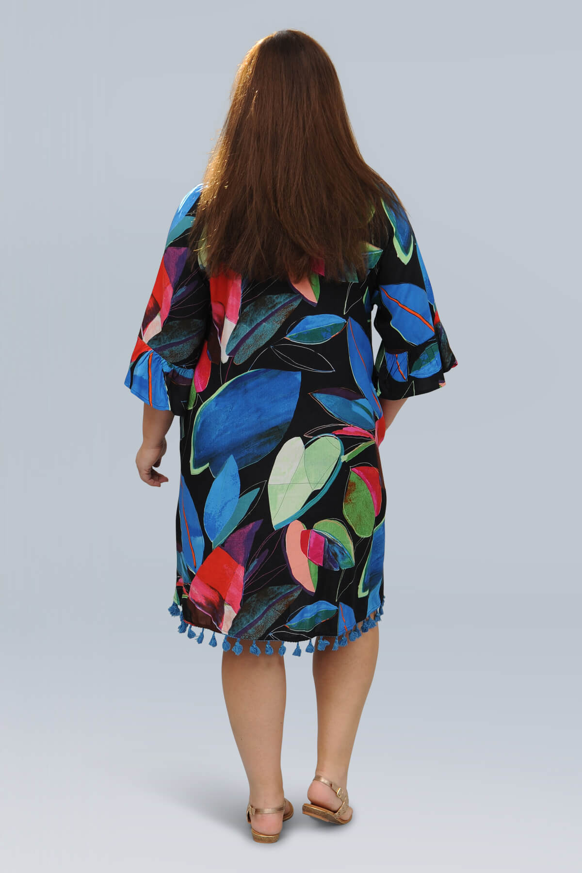 Orientique Seychelles tassle dress