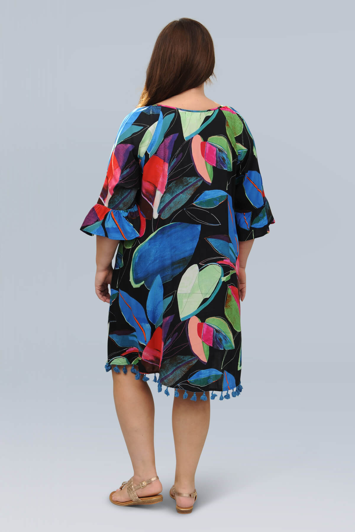 Orientique Seychelles tassle dress