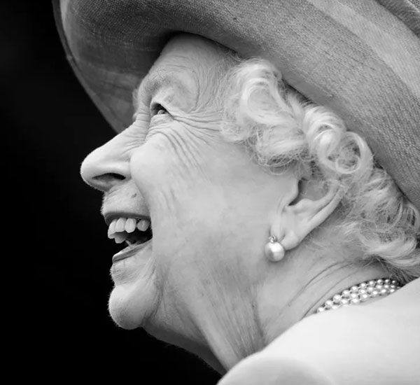 Queen Elizabeth II Laughing