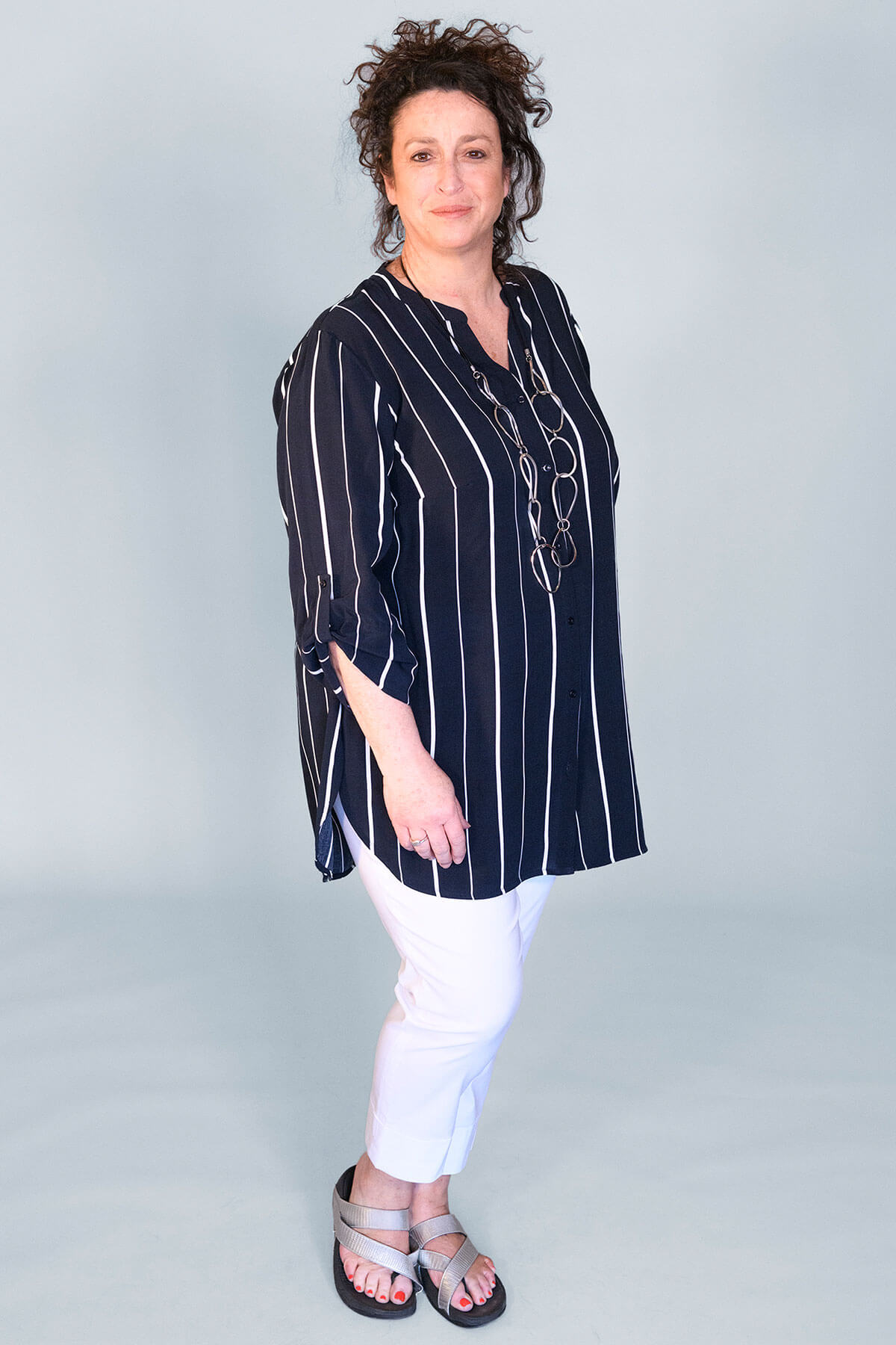 Doris Streich long stripe shirt