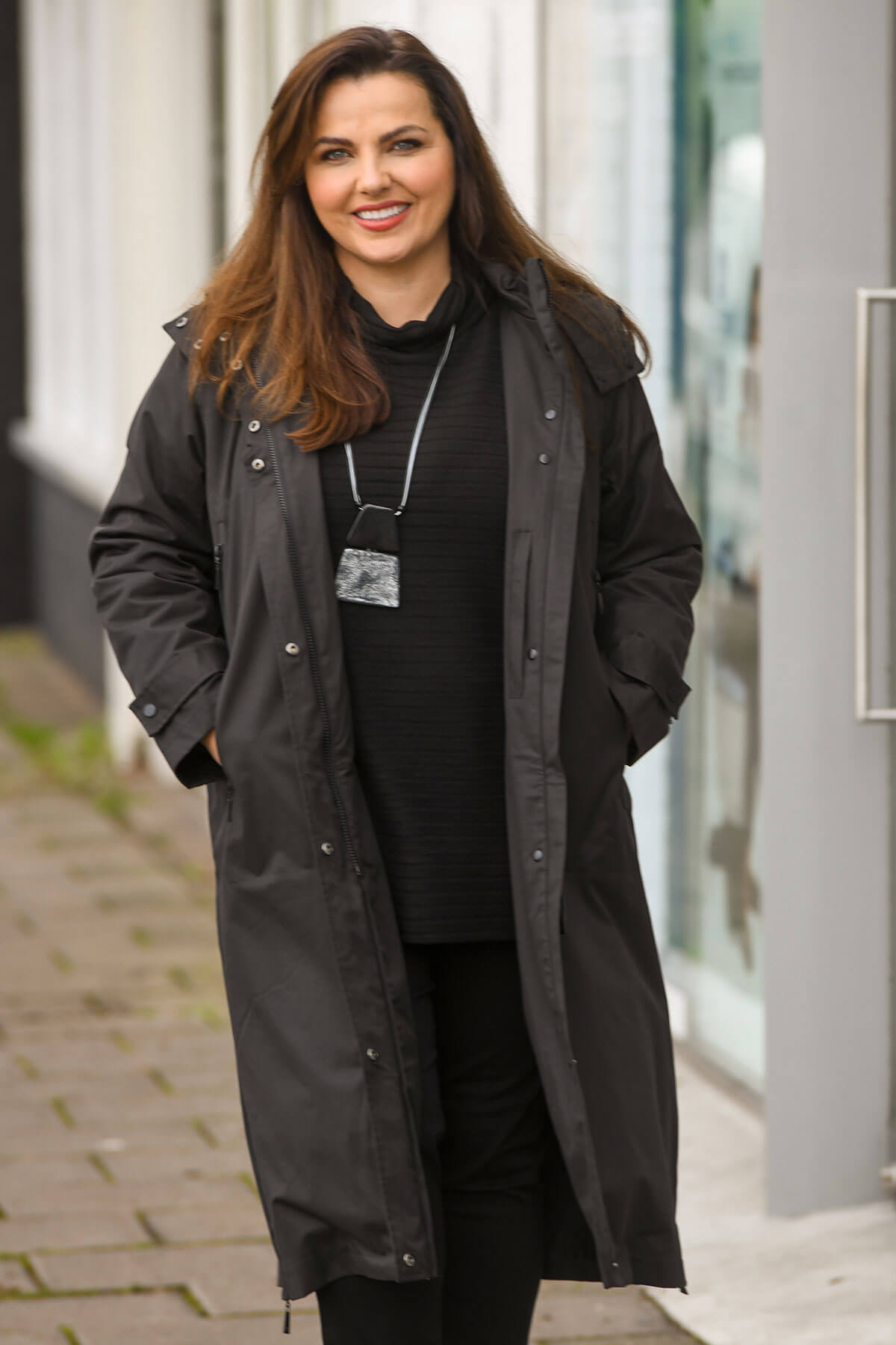 Frandsen long waterproof coat