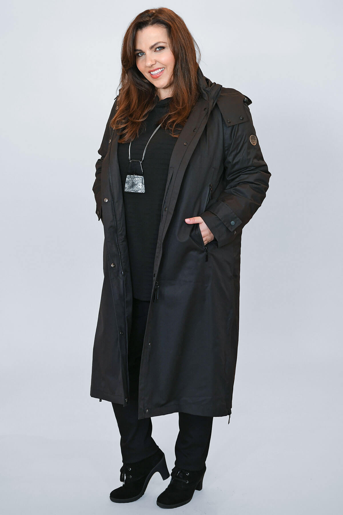 Frandsen long waterproof coat
