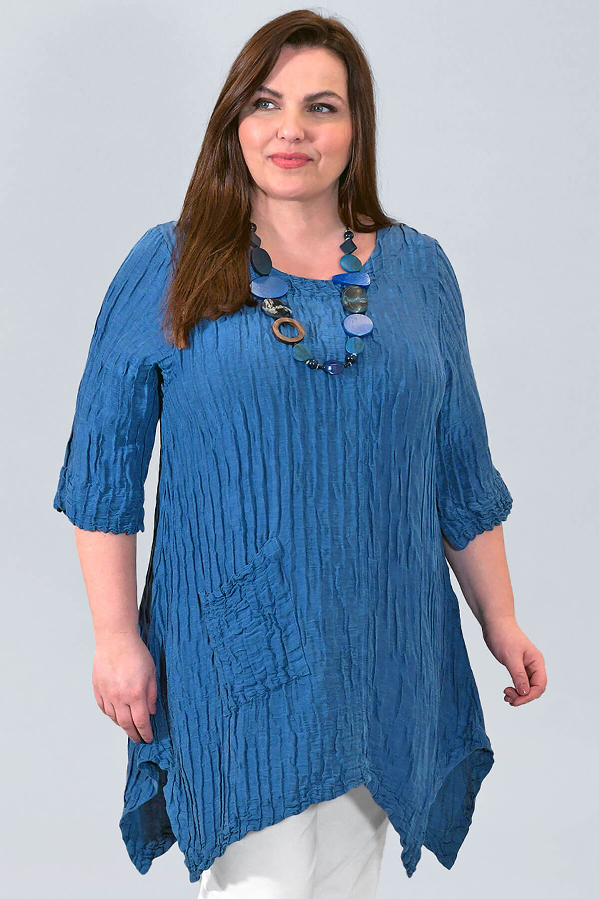 Grizas one pocket tunic - atlantic blue