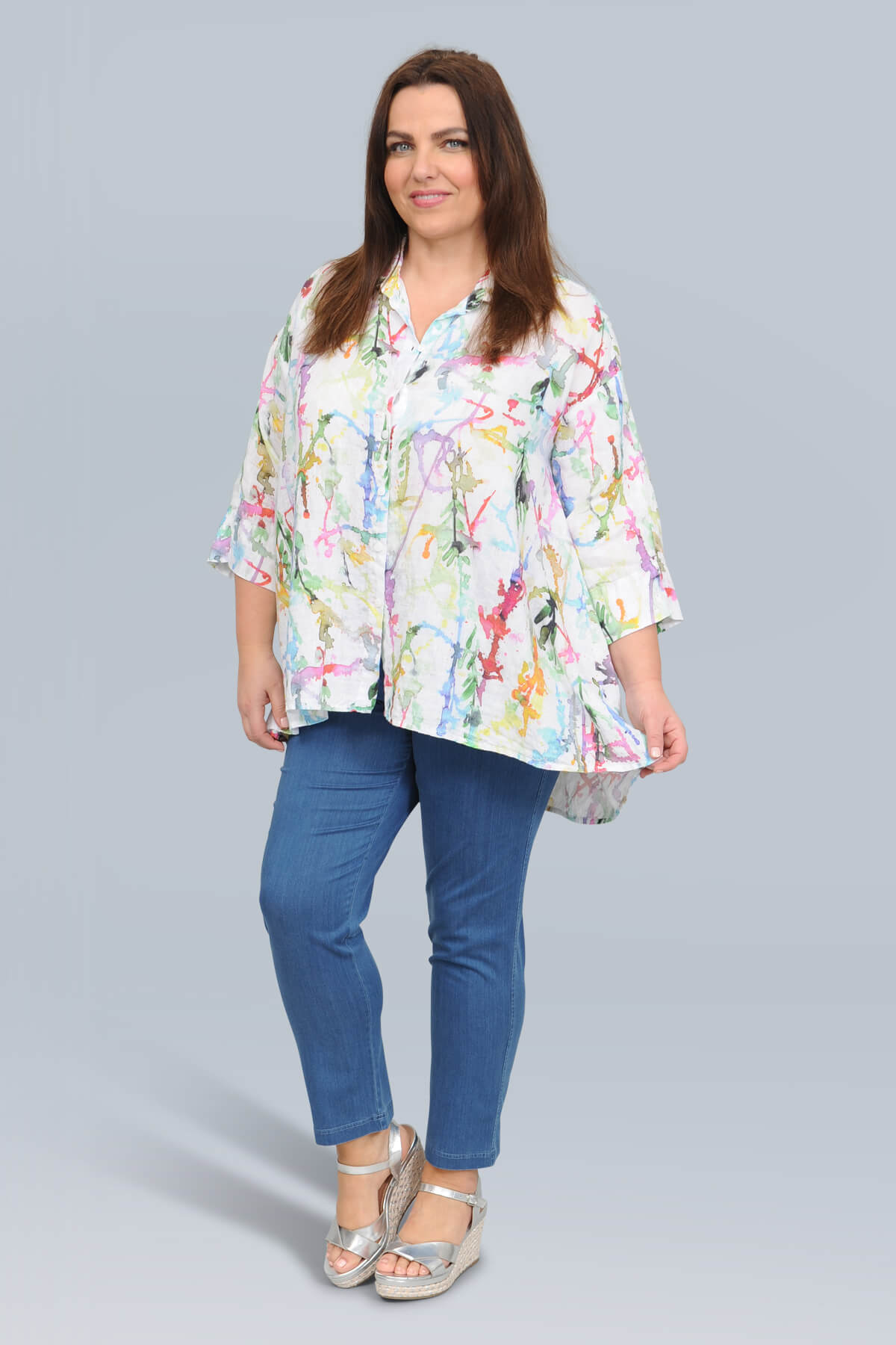 Grizas patterned linen shirt