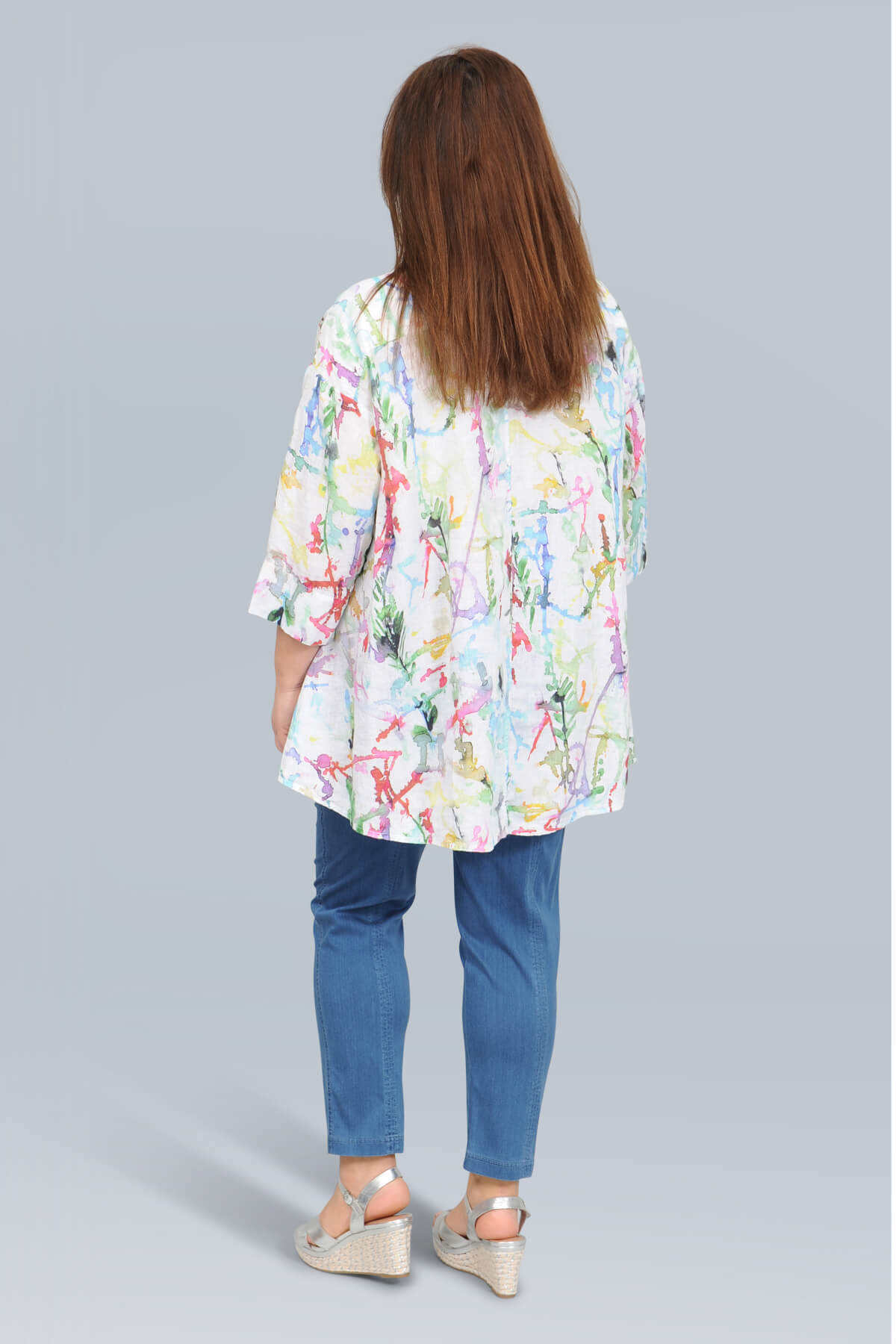 Grizas patterned linen shirt