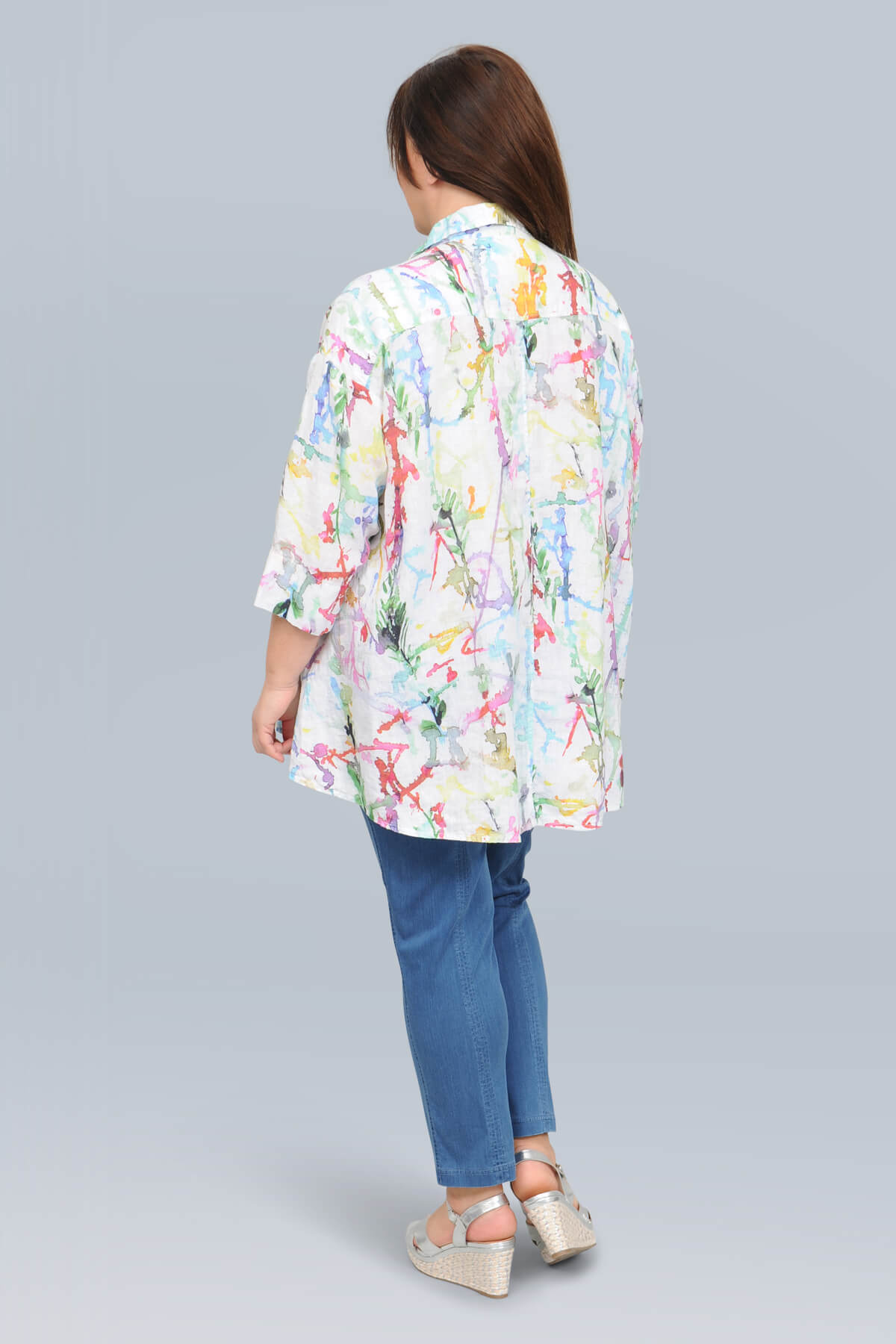 Grizas patterned linen shirt