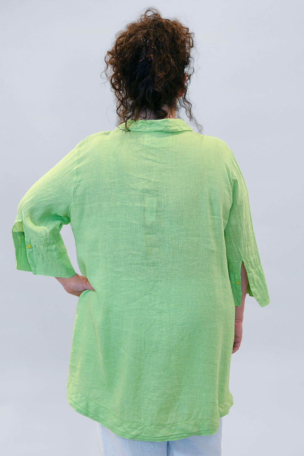 Grizas uneven linen shirt