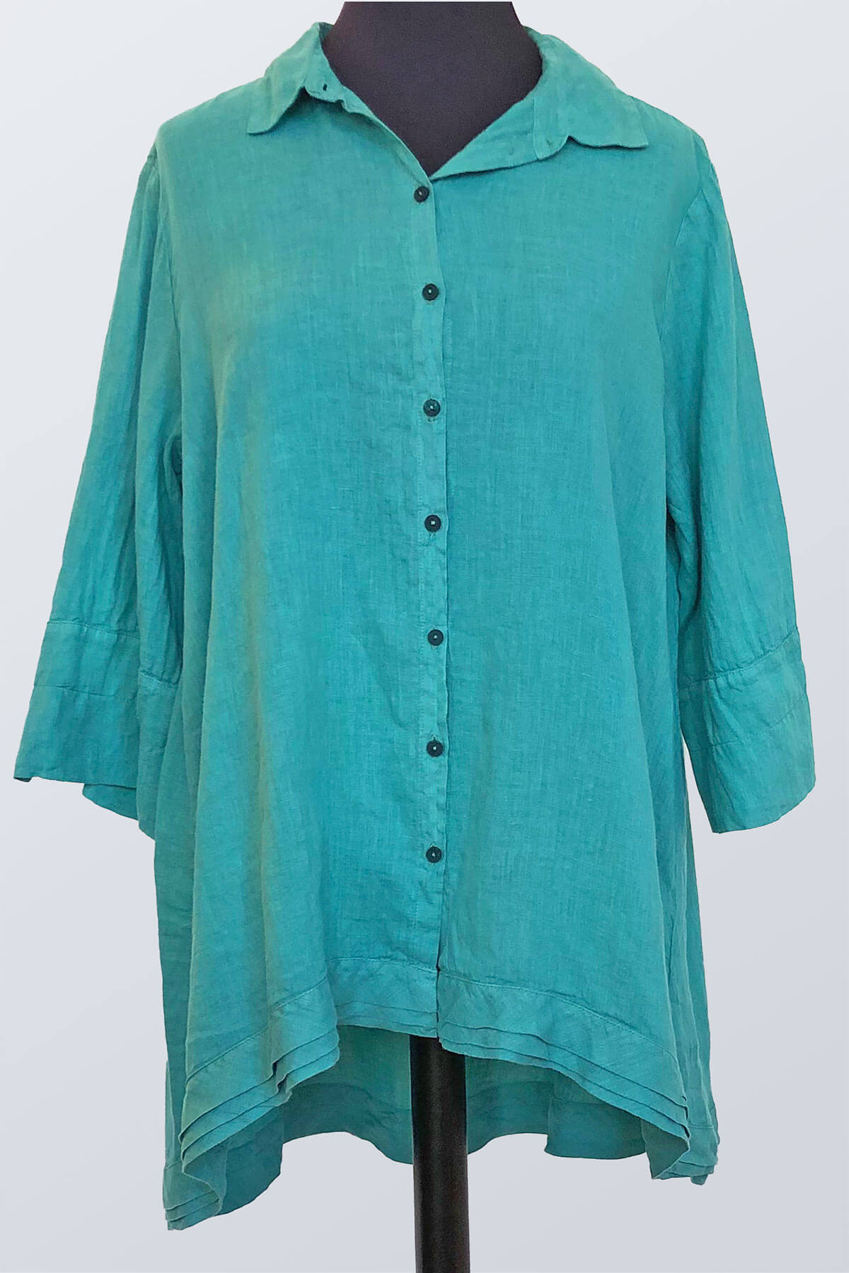 Grizas uneven linen shirt