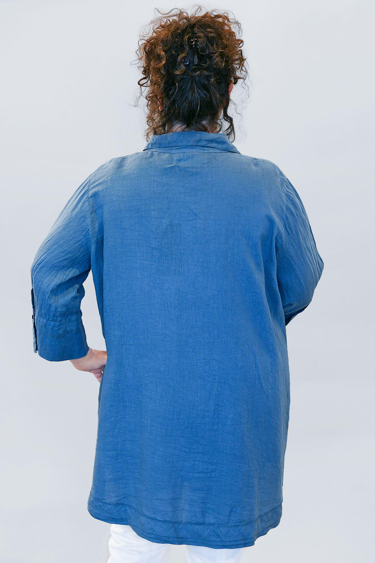 Grizas uneven linen shirt