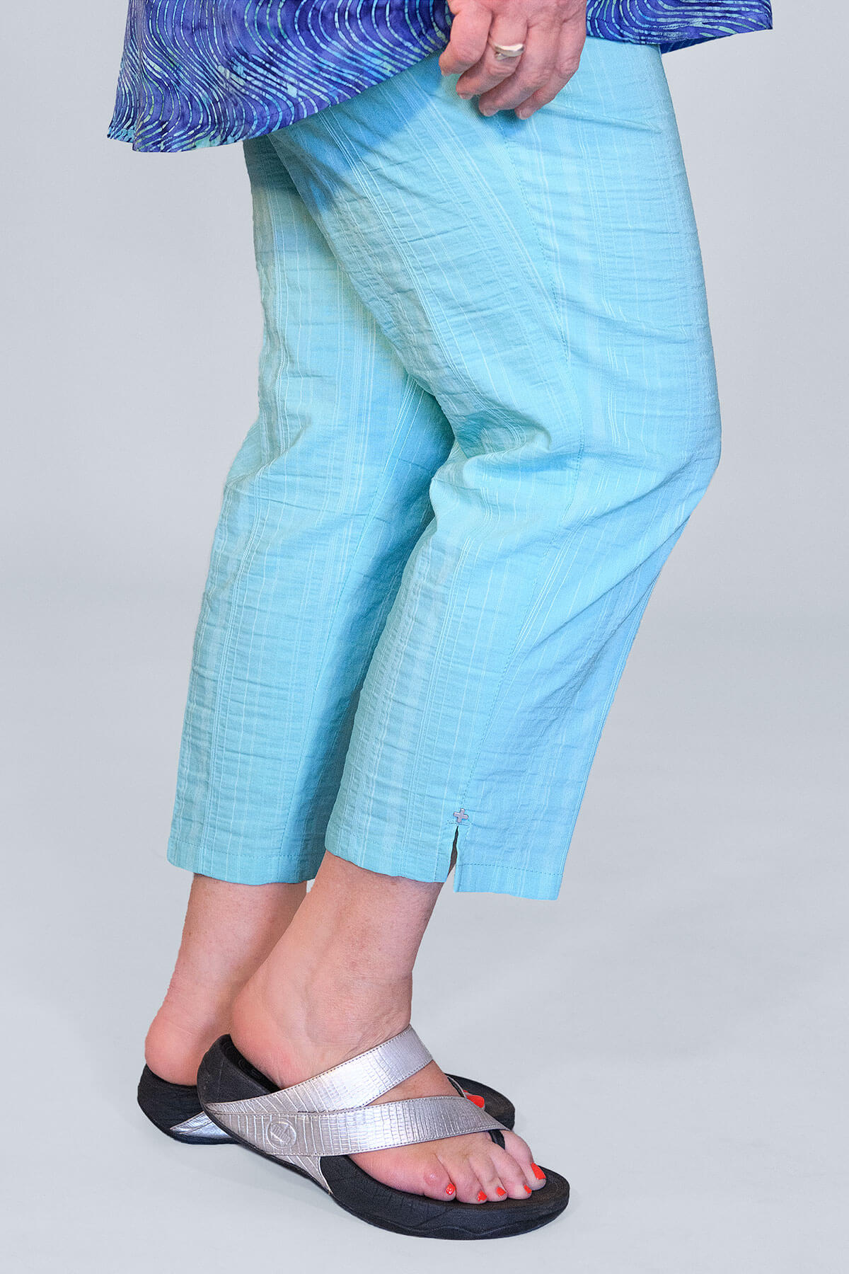 KJ Brand Wash & Go crops - mint