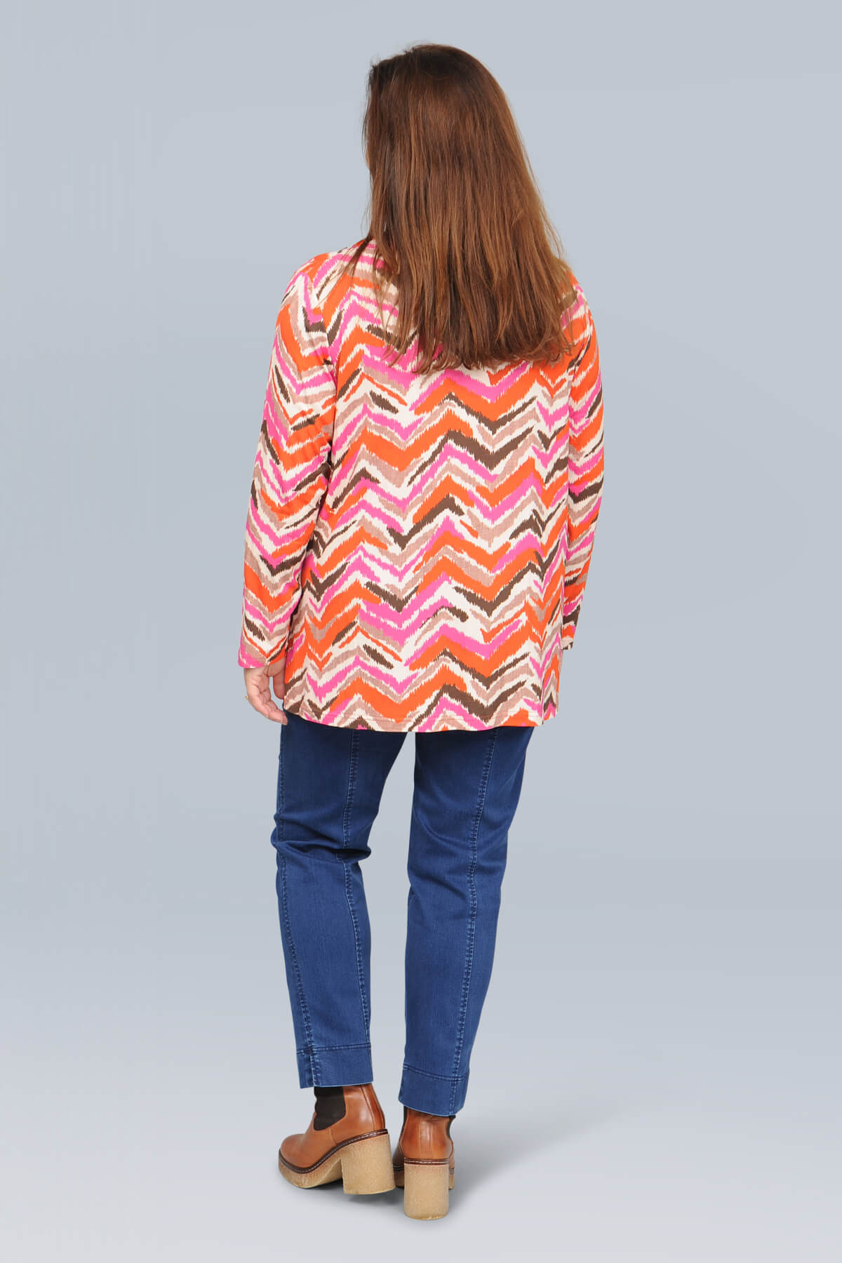 KJ Brand zig zag top - multi