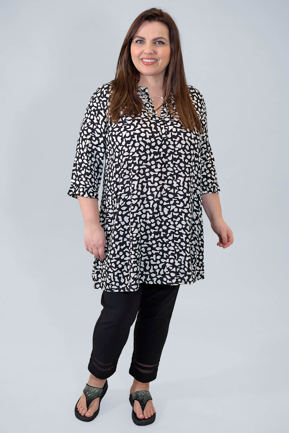 Masai Galia tunic - black/white