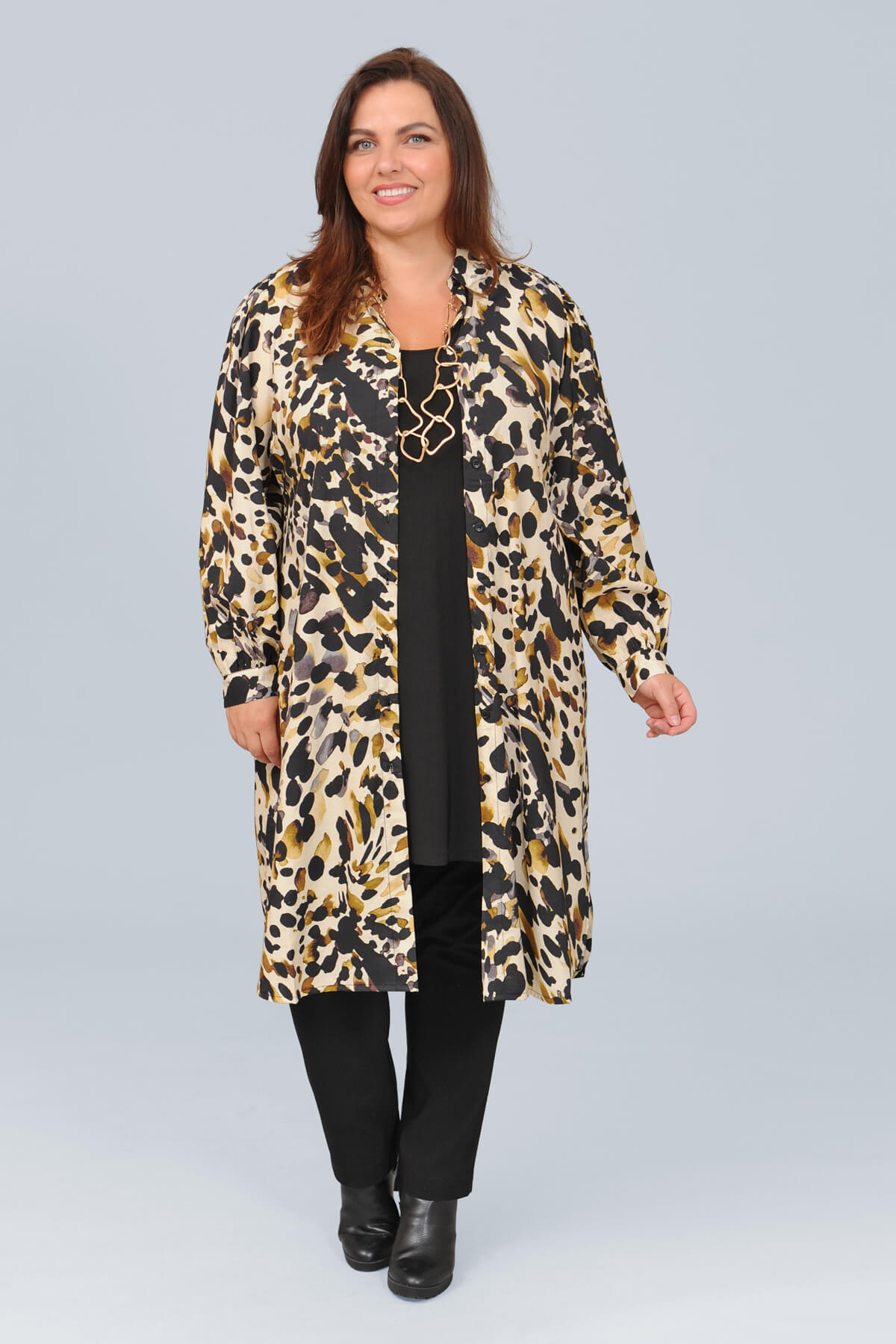 Masai Nydema shirt dress – animal print | Bakou