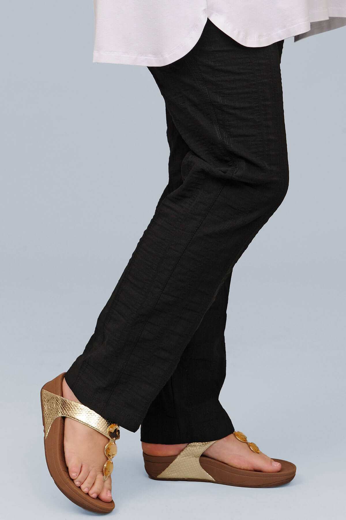 Mona Lisa straight leg trousers - navy