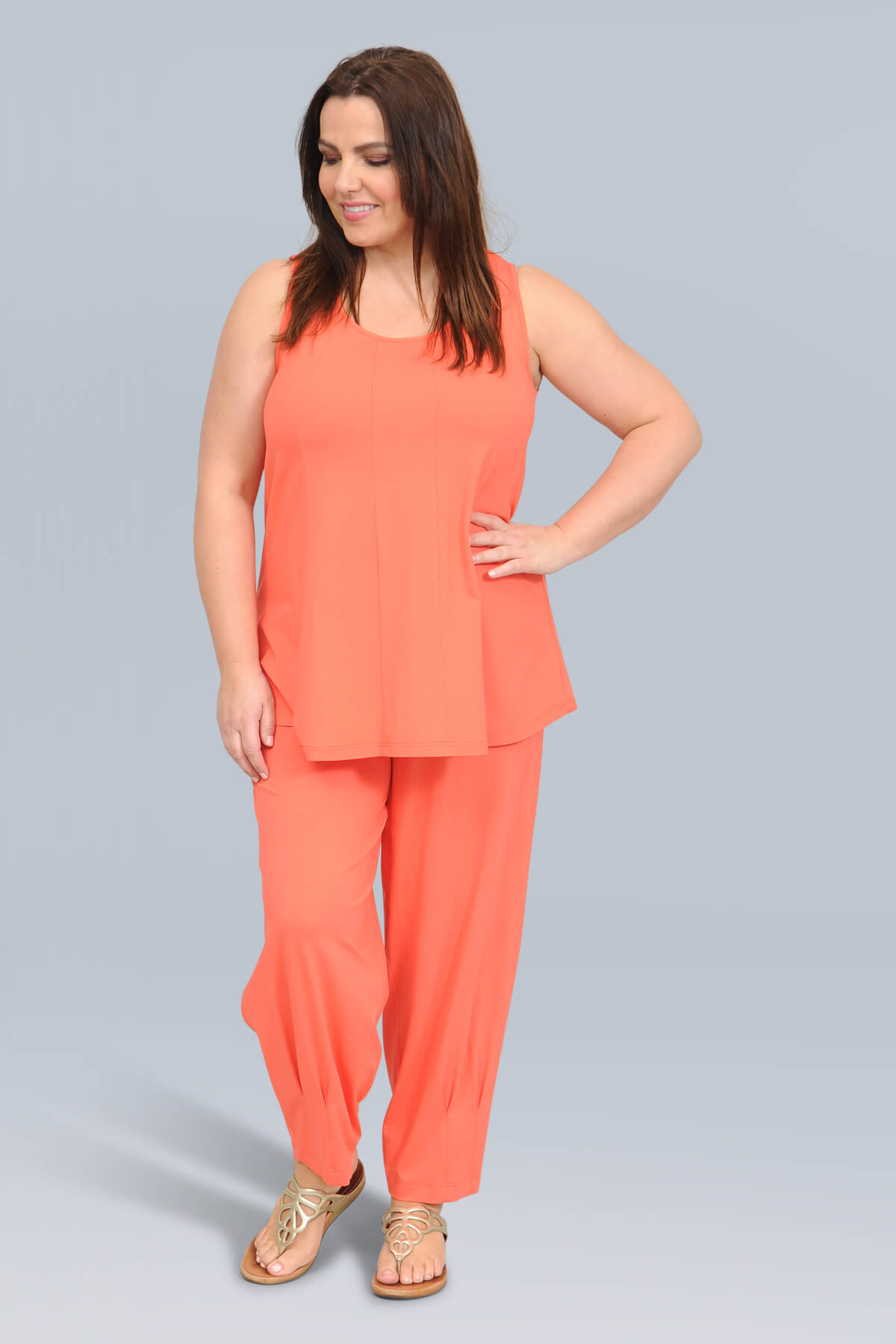 Noen panel vest - coral