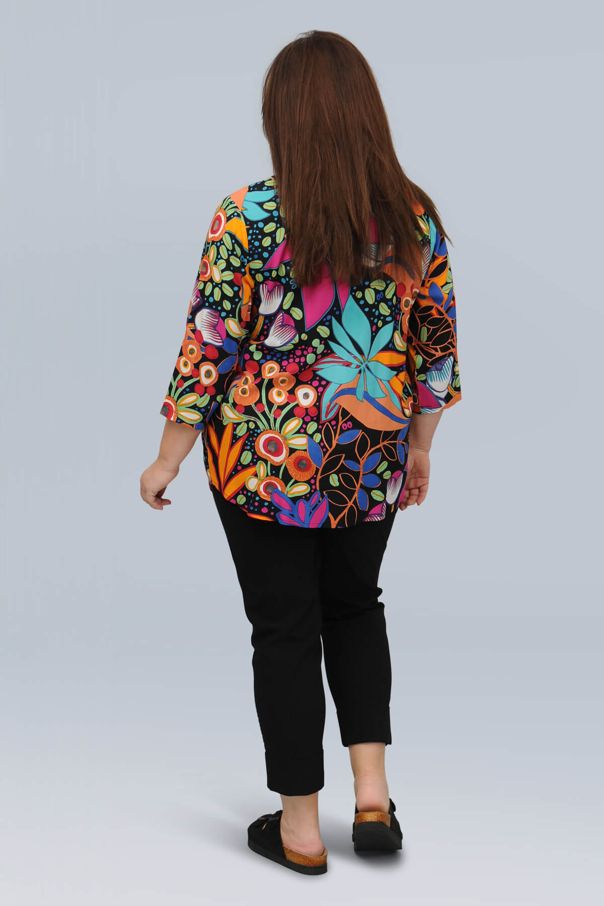 Orientique Copacabana pleat shirt