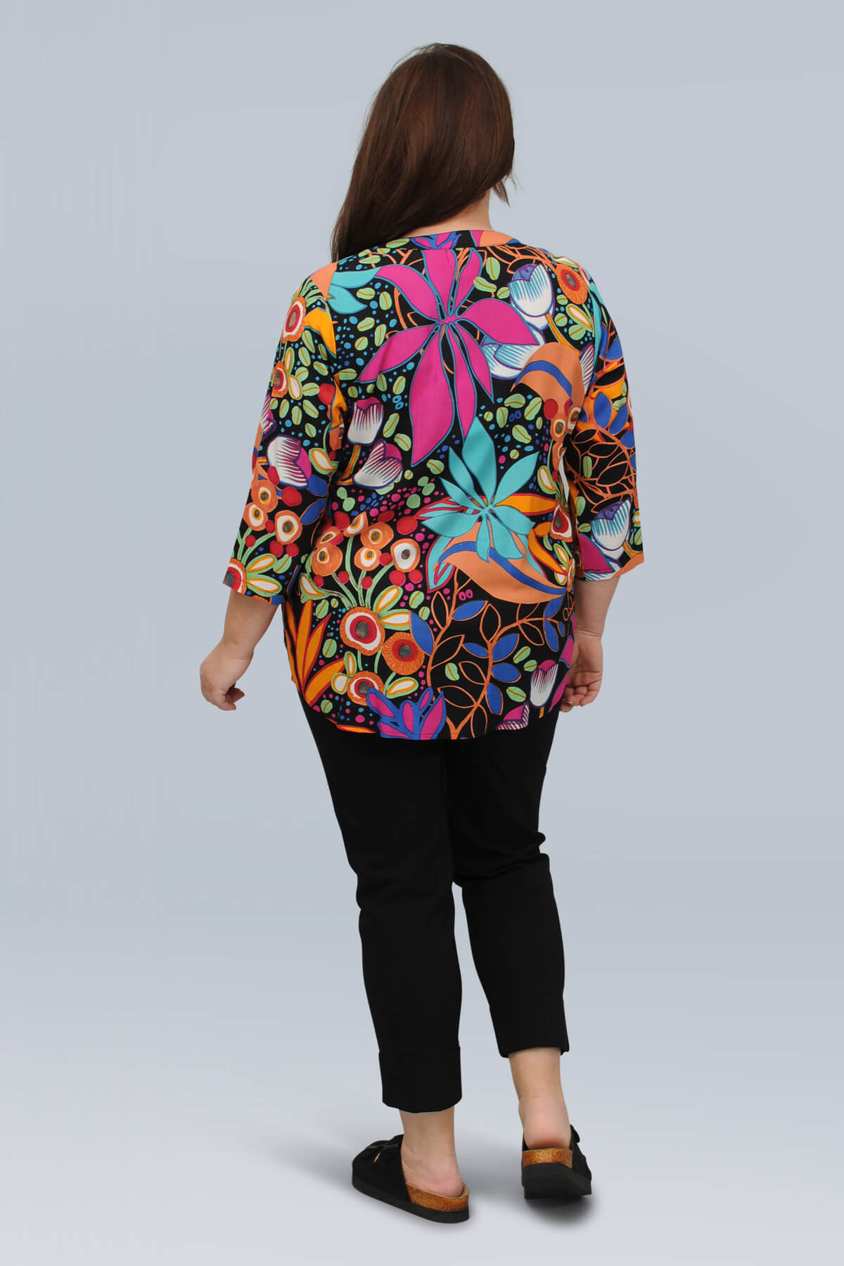 Orientique Copacabana pleat shirt