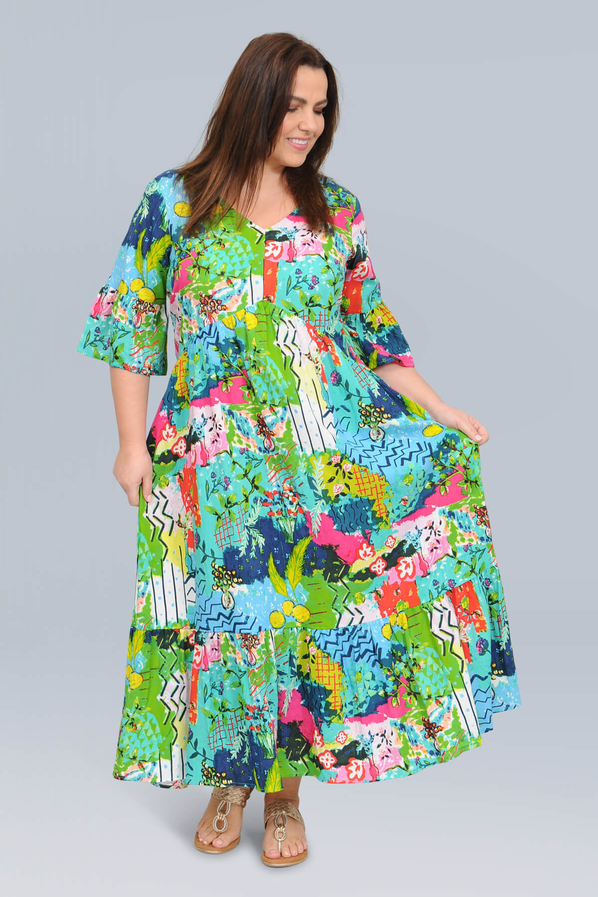 Orientique Elafonissi peak dress