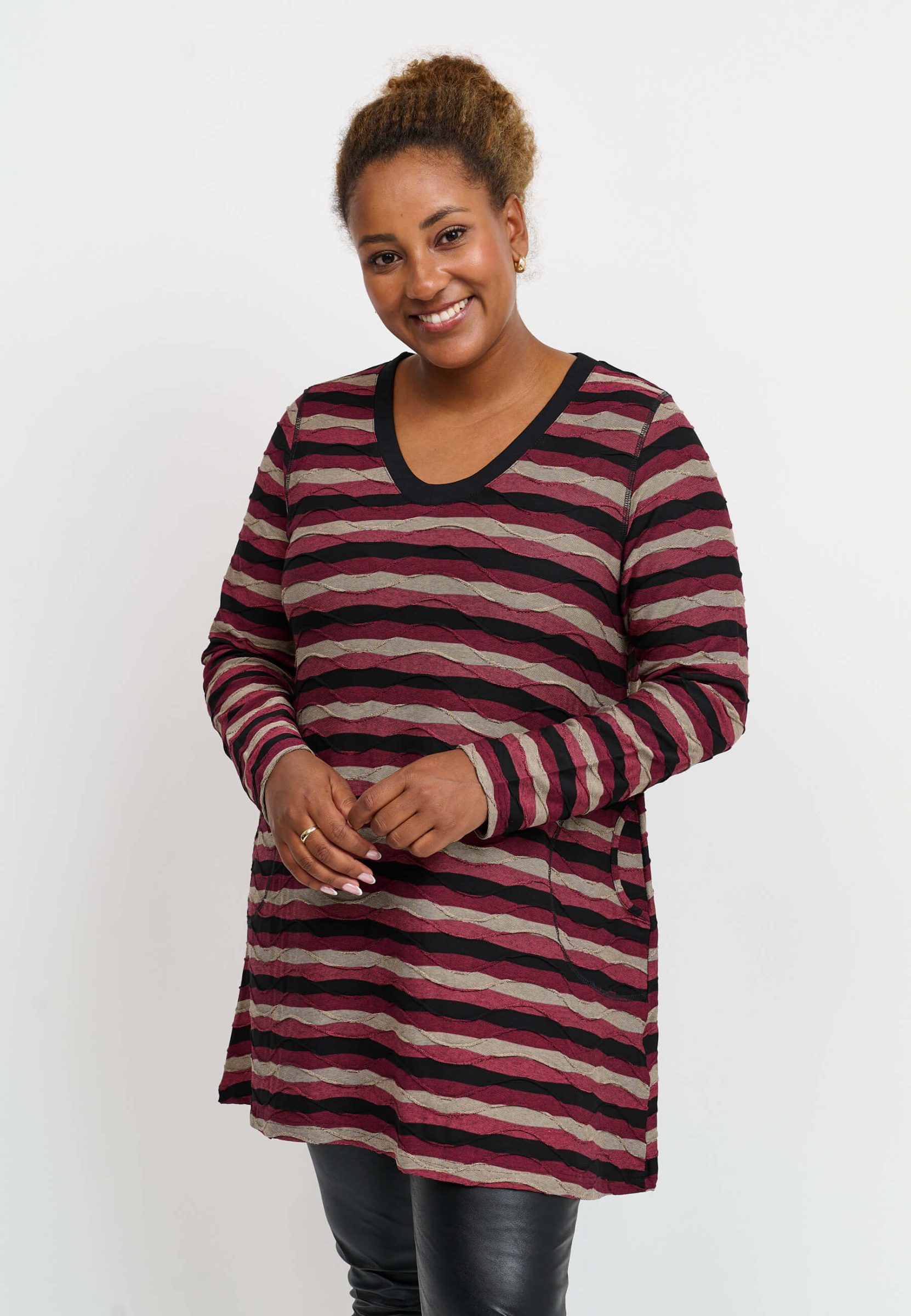 Pont Neuf Melina - Striped Bordeaux